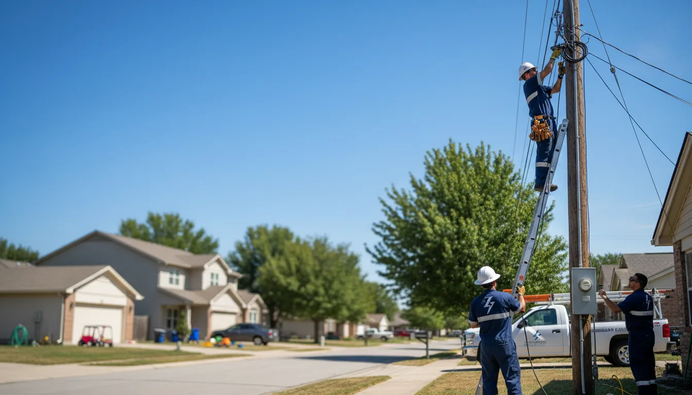 Residential electrician providing installation services in Chadwick, MO